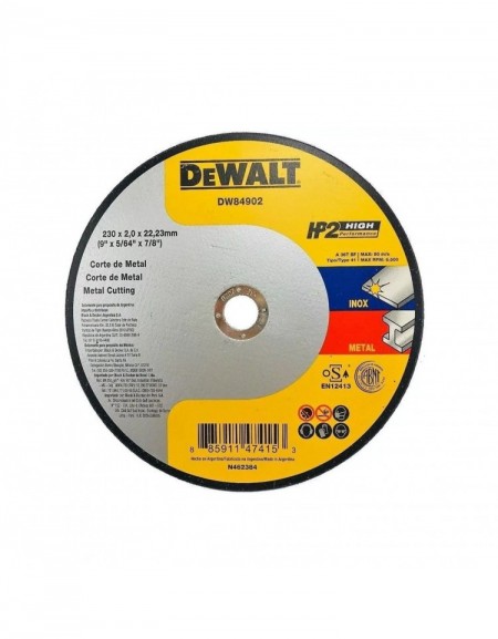 DISCO CORTE METAL DEWALT 4-1/2 X 3mm 7/8